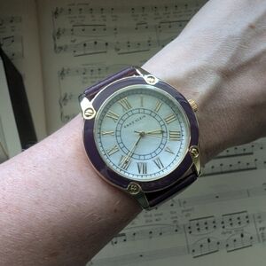 Anne Klein Purple and Gold Women's Watch